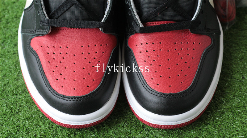 Authentic Air Jordan 1 Bred Toe 2018